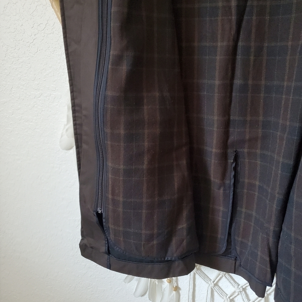 Zara Short Cotton Trench Car Coat Jacket Chocolate Brown Men's Size XL - Picture 8 of 14